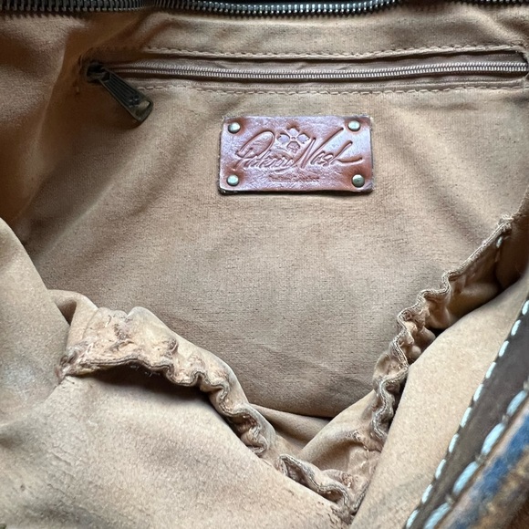 BUY or BUNDLE! Patricia Nash two-toned Bucket Bag 100% leather, full zip top - Picture 10 of 11